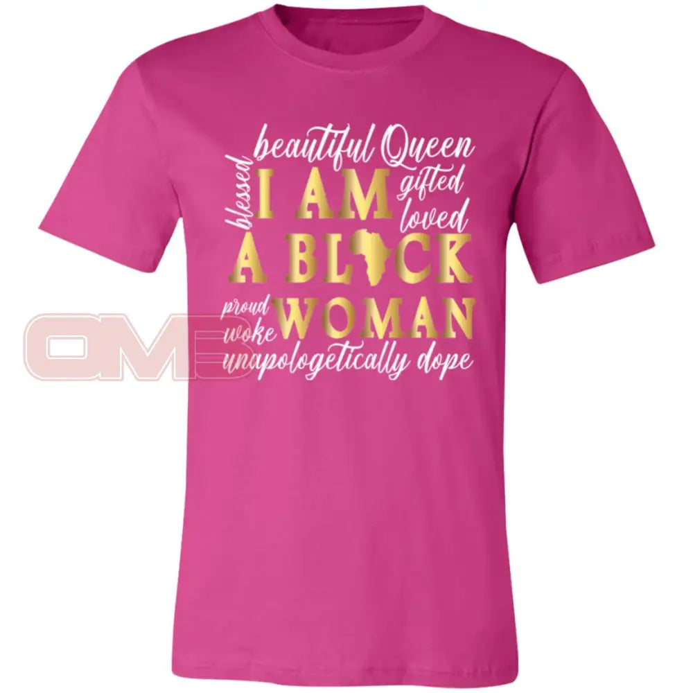 I Am A Black Woman Berry / X-Small T-Shirts