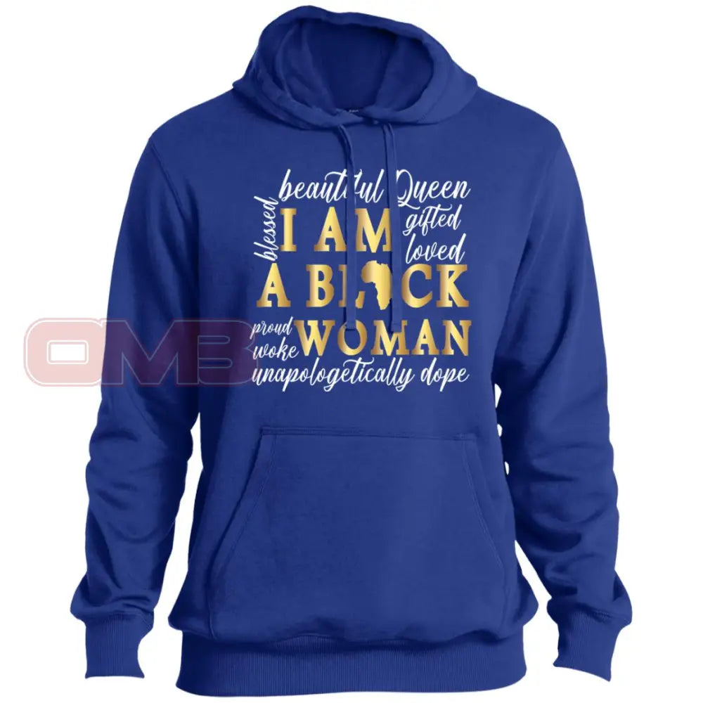 I Am A Black Woman Hoodie True Royal / X-Small Sweatshirts