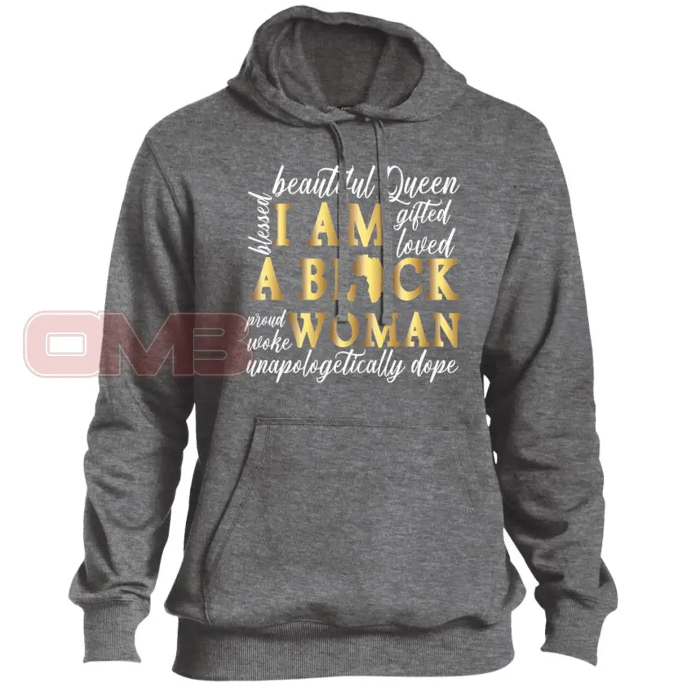 I Am A Black Woman Hoodie Vintage Heather / X-Small Sweatshirts