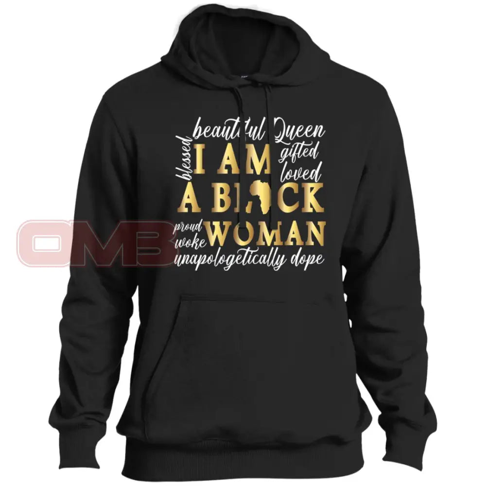 I Am A Black Woman Hoodie Black / X-Small Sweatshirts