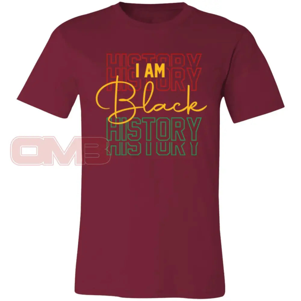 I Am Black History Tee Cardinal / X-Small T-Shirts