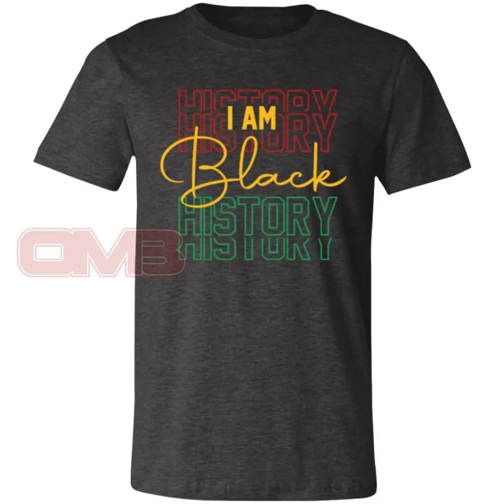 I Am Black History Tee Dark Grey Heather / X-Small T-Shirts