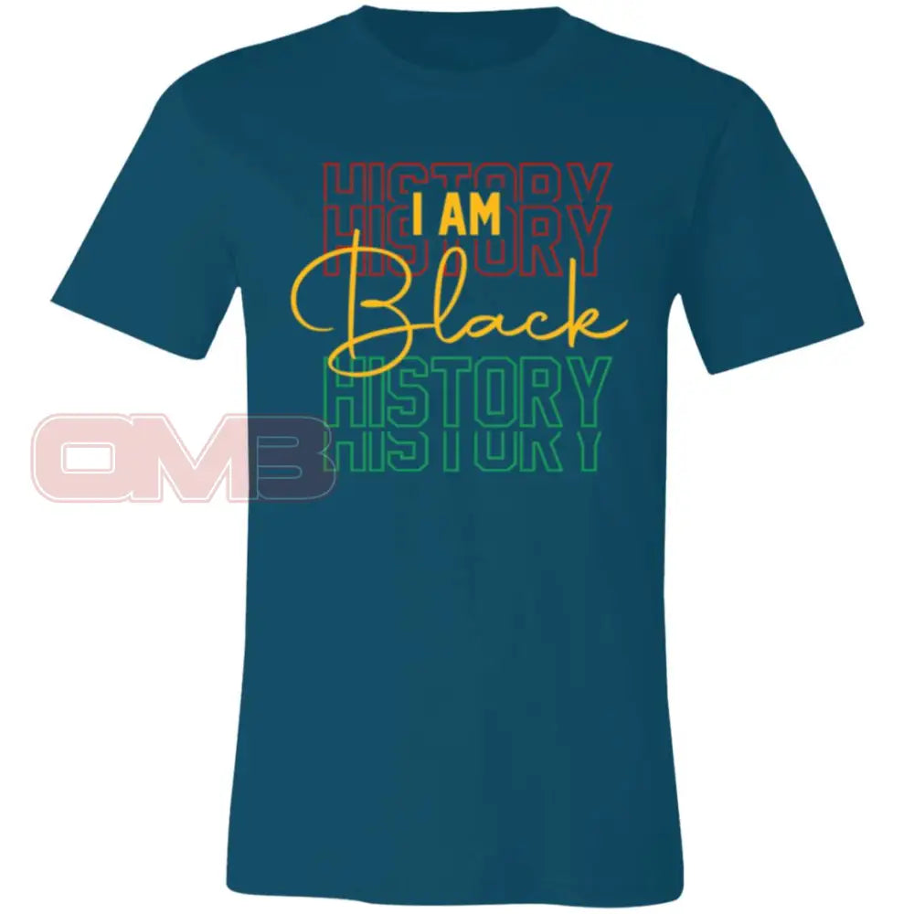 I Am Black History Tee Deep Teal / X-Small T-Shirts