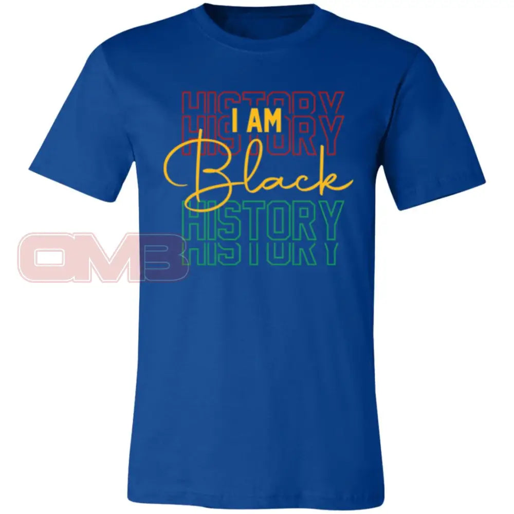 I Am Black History Tee True Royal / X-Small T-Shirts