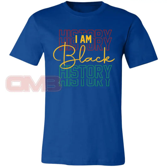 I Am Black History Tee True Royal / X-Small T-Shirts