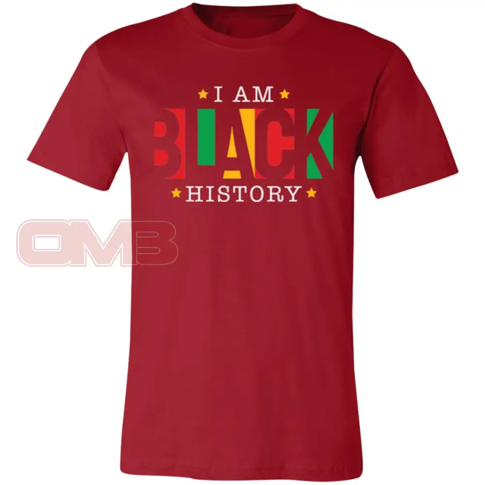 I Am Black History Tee-3 Canvas Red / X-Small T-Shirts