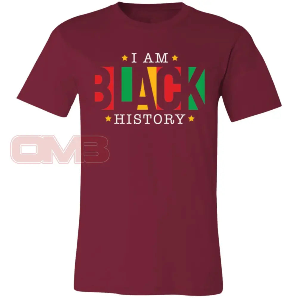 I Am Black History Tee-3 Cardinal / X-Small T-Shirts