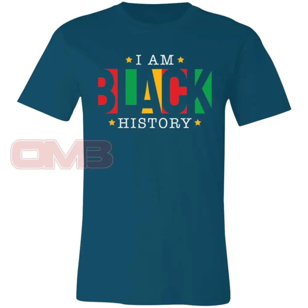 I Am Black History Tee-3 Deep Teal / X-Small T-Shirts