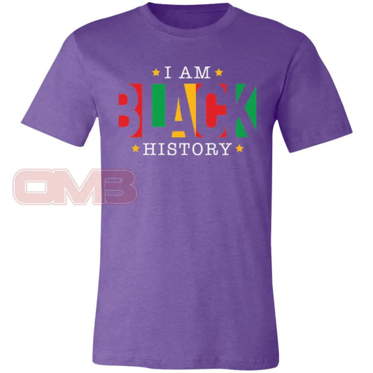 I Am Black History Tee-3 Heather Team Purple / X-Small T-Shirts