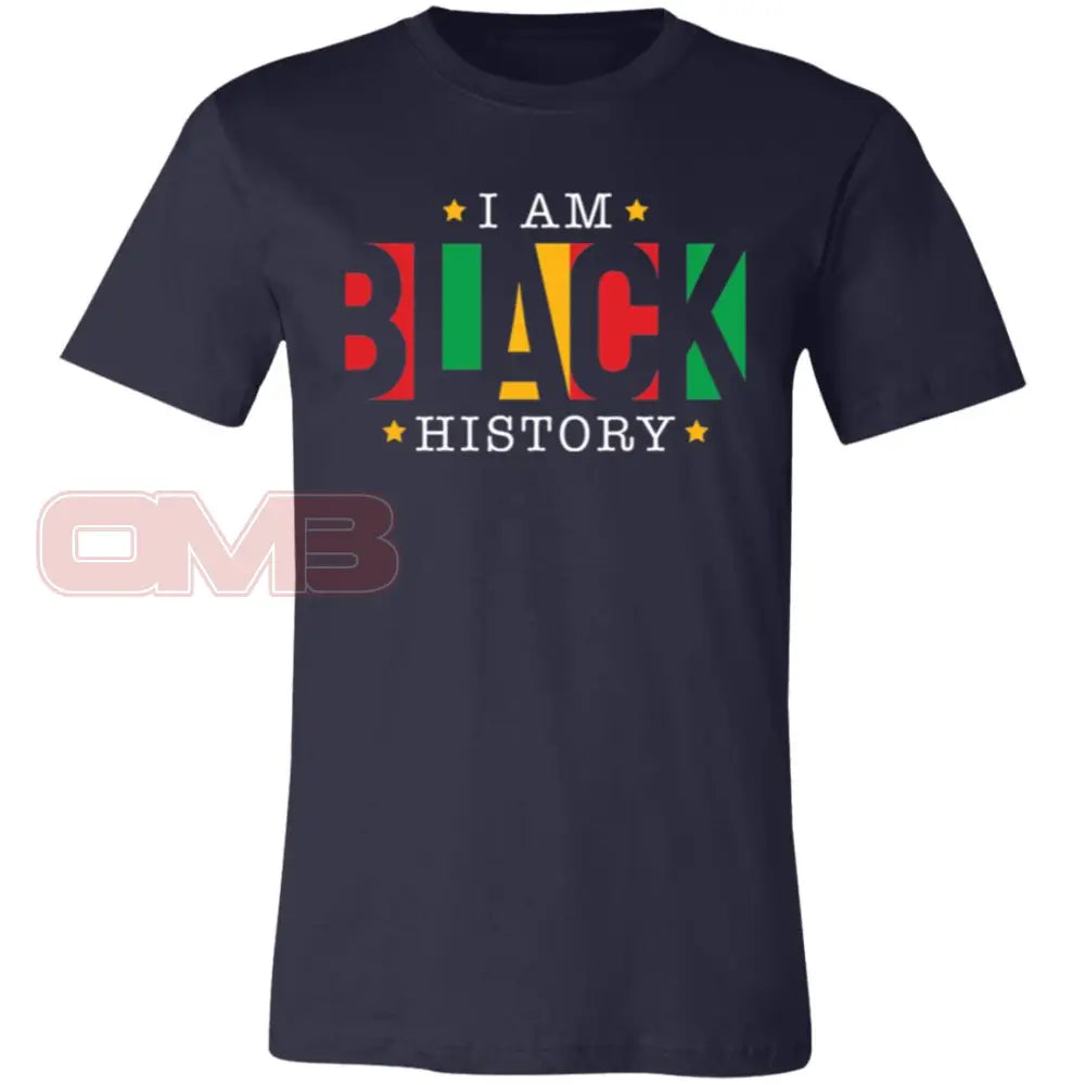 I Am Black History Tee-3 Navy / X-Small T-Shirts