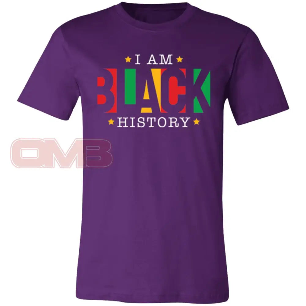 I Am Black History Tee-3 Team Purple / X-Small T-Shirts