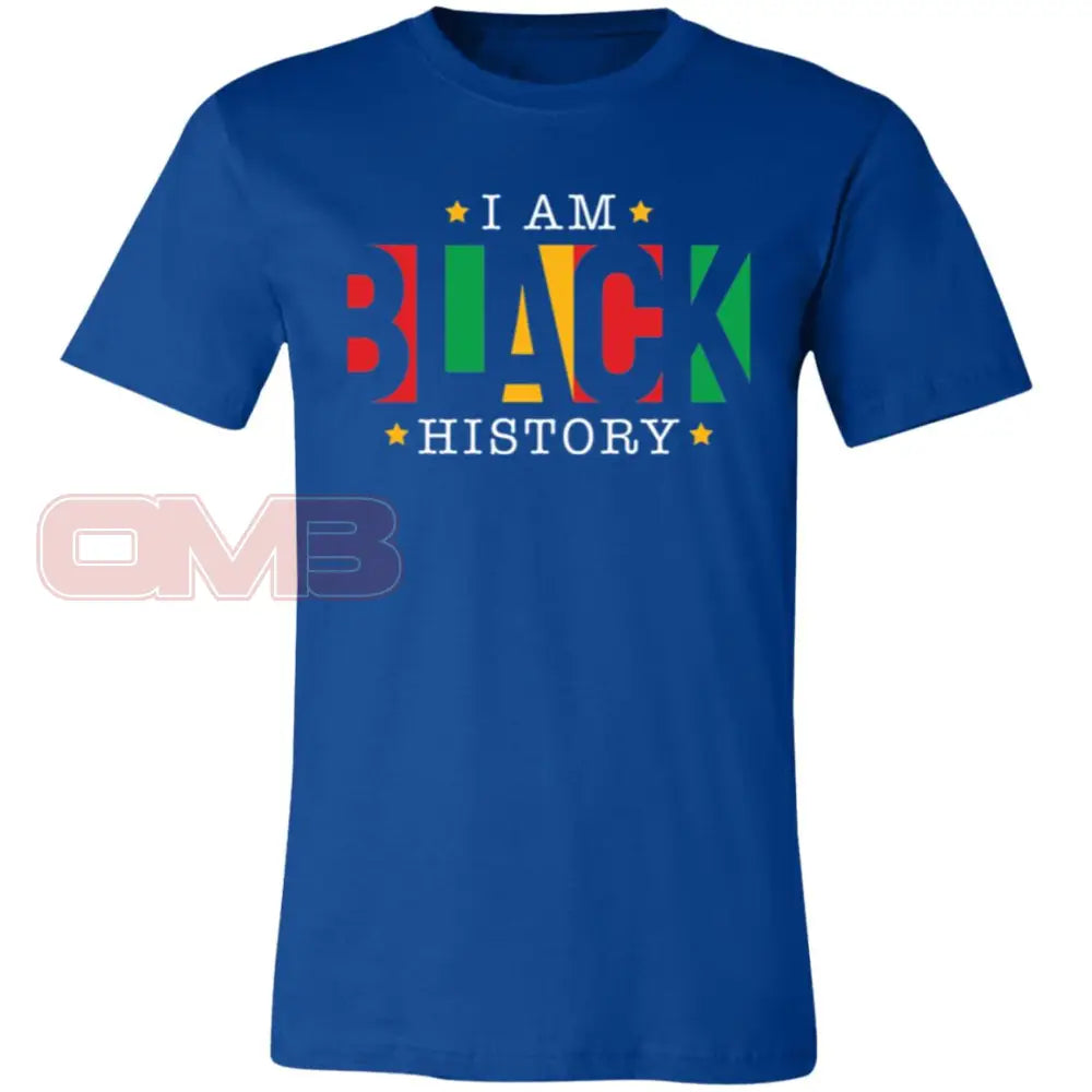 I Am Black History Tee-3 True Royal / X-Small T-Shirts