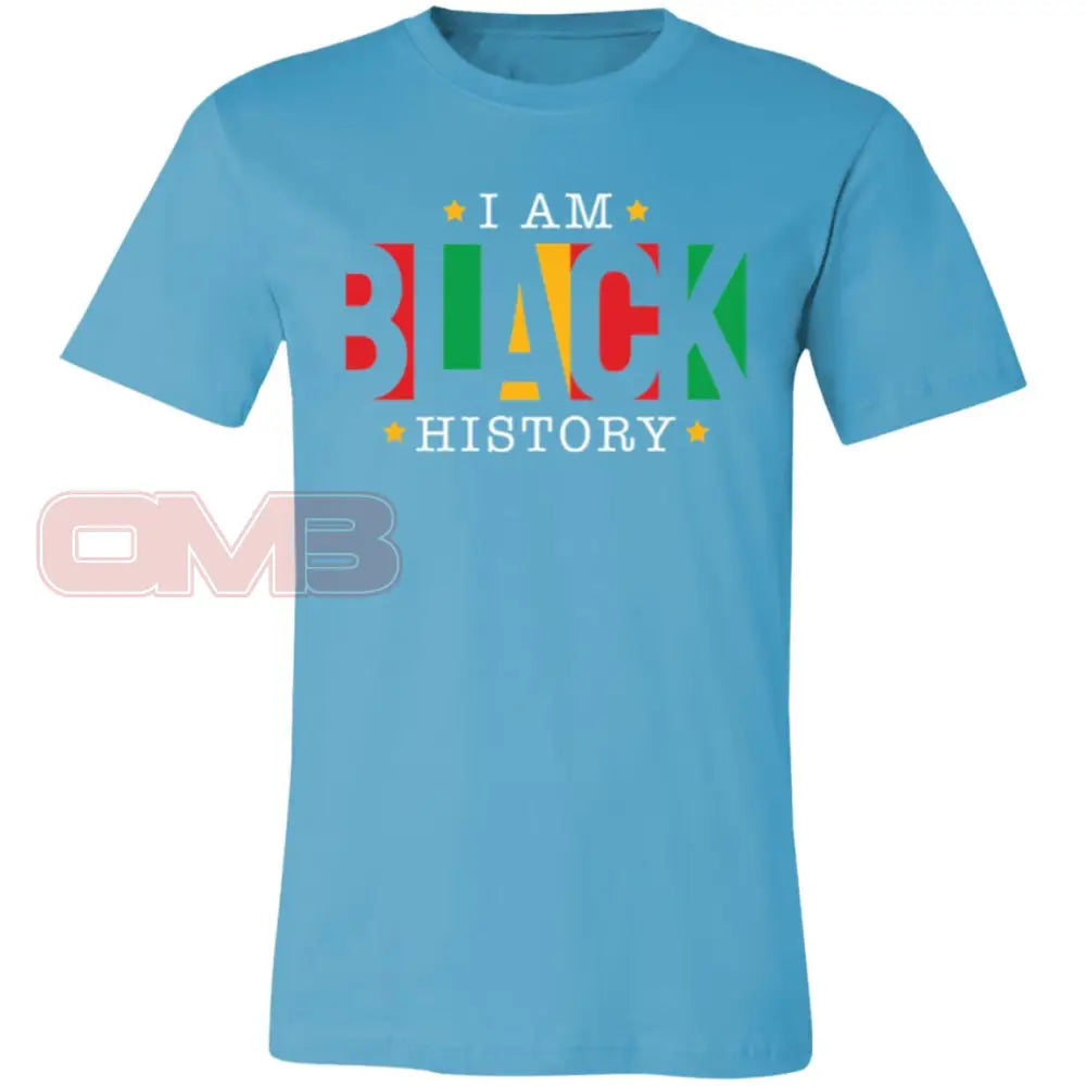 I Am Black History Tee-3 Turquoise / X-Small T-Shirts