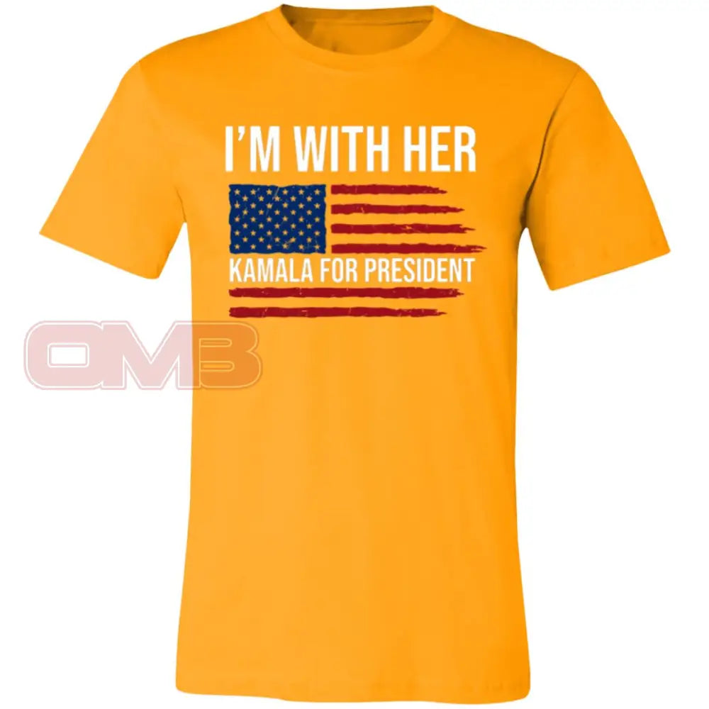 I’m With Her T-Shirt Gold / X-Small T-Shirts