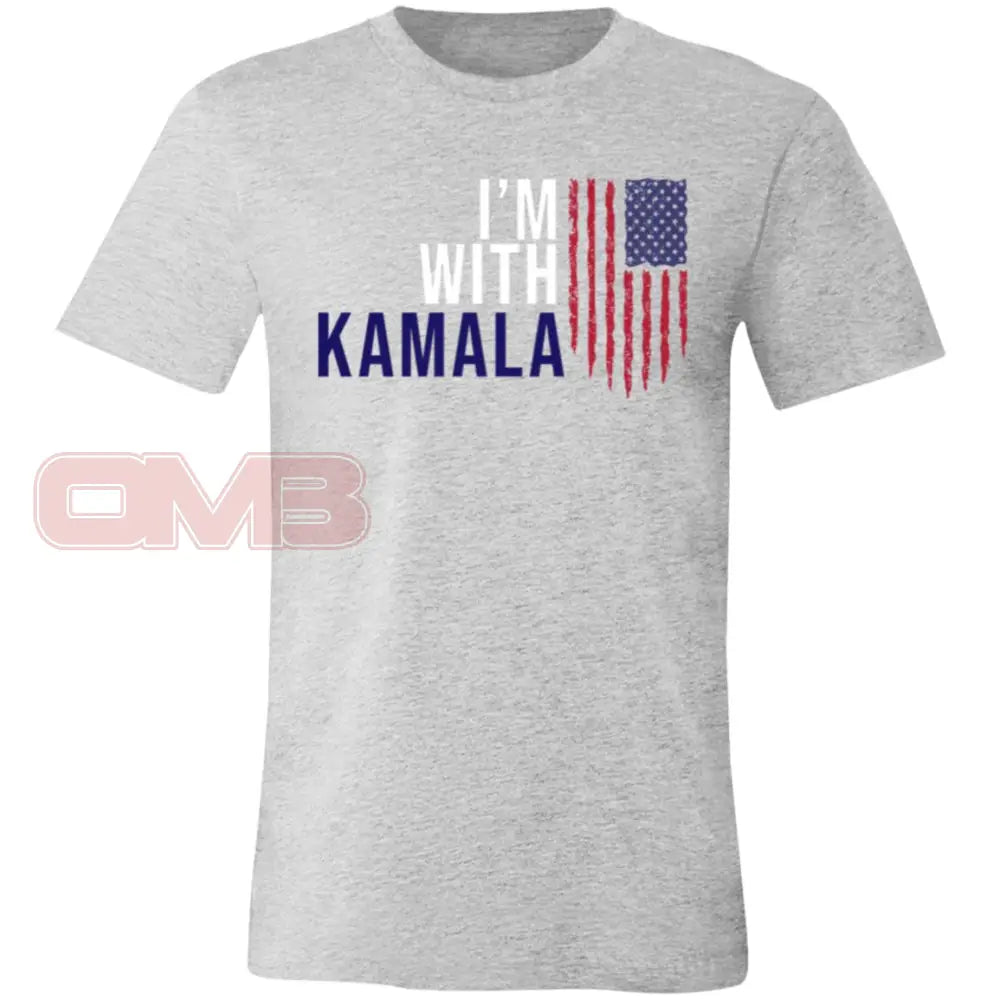 I’m With Kamala Tee Athletic Heather / X-Small T-Shirts