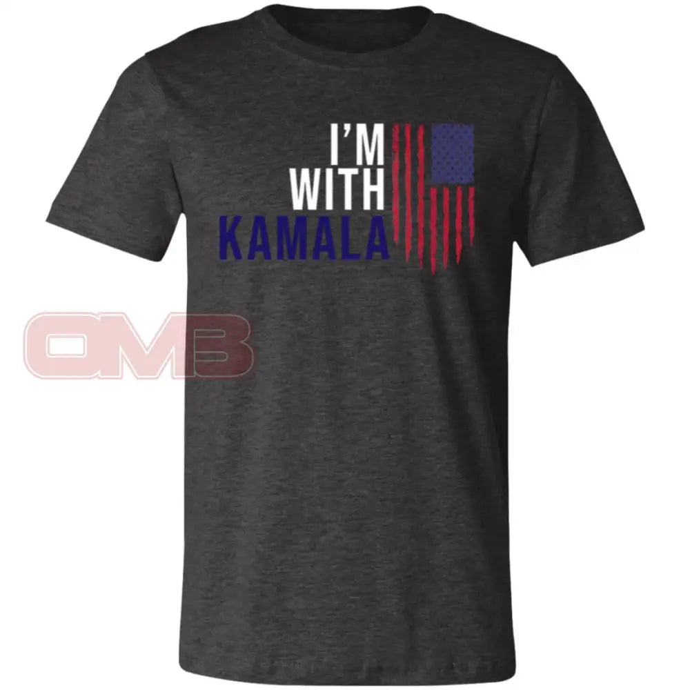 I’m With Kamala Tee Dark Grey Heather / X-Small T-Shirts