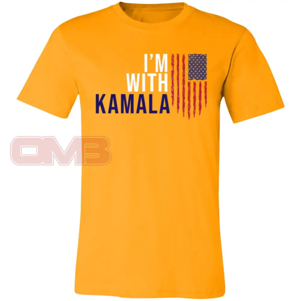 I’m With Kamala Tee Gold / X-Small T-Shirts