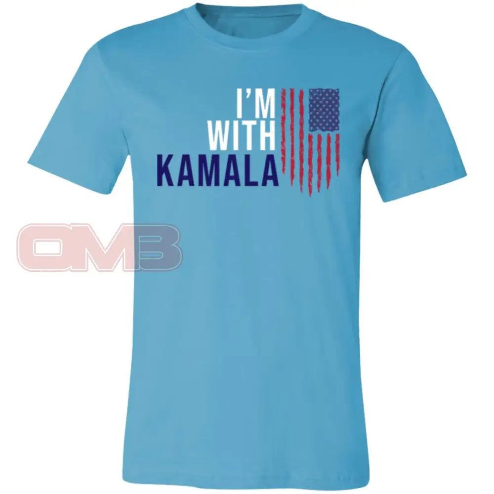 I’m With Kamala Tee Turquoise / X-Small T-Shirts