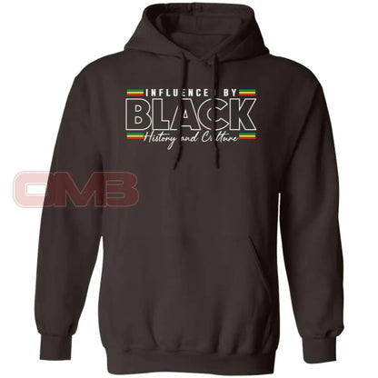 Influenced By Black History Hoodie Dark Chocolate / S Sweatshirts