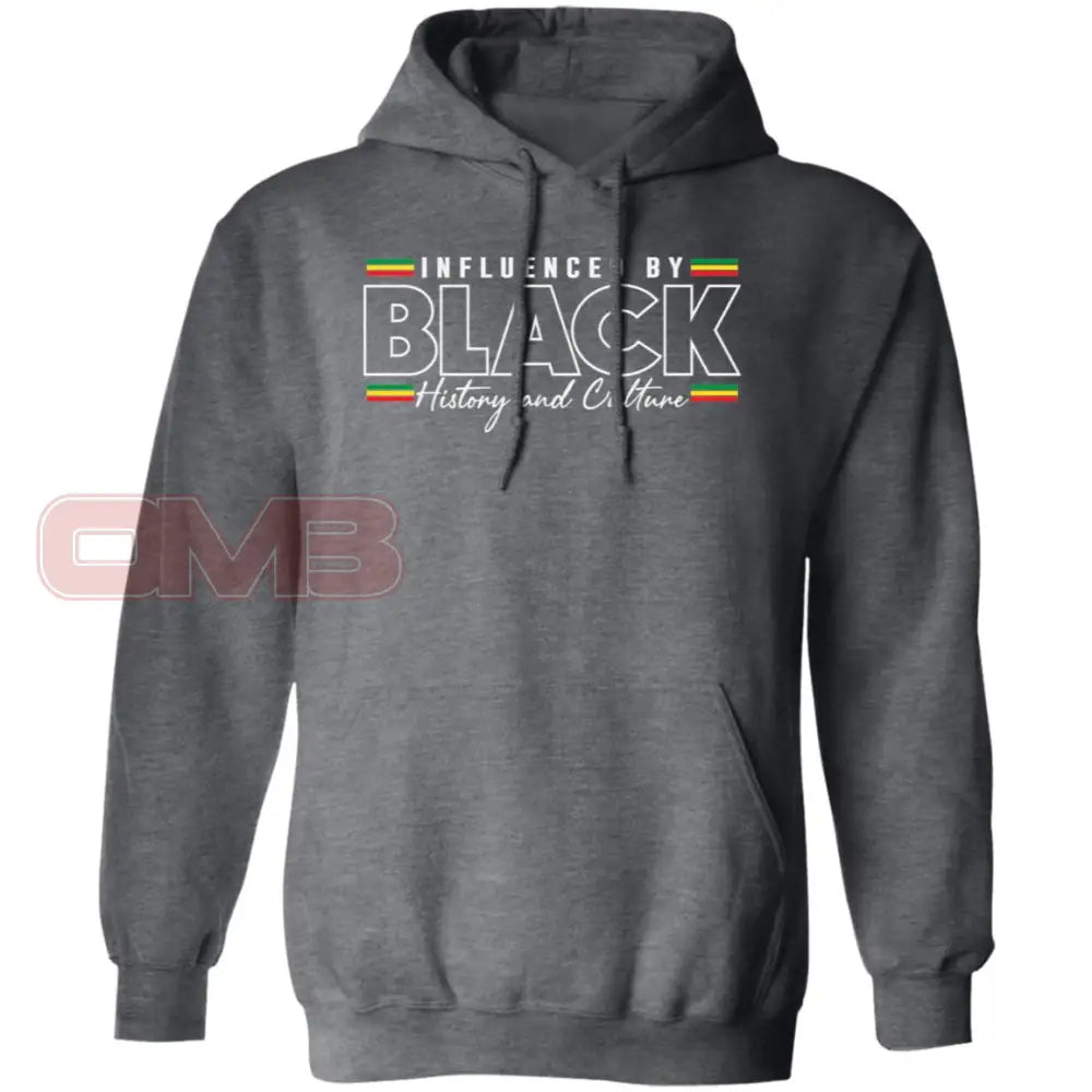 Influenced By Black History Hoodie Dark Heather / S Sweatshirts