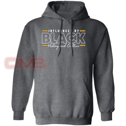 Influenced By Black History Hoodie Dark Heather / S Sweatshirts