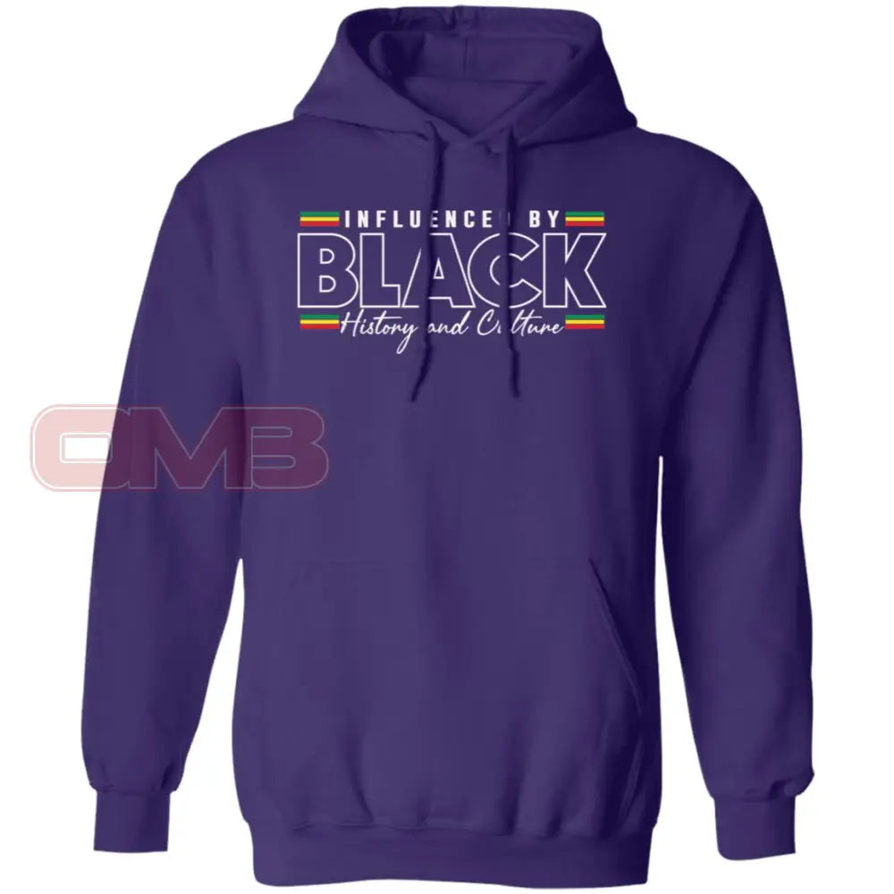 Influenced By Black History Hoodie Purple / S Sweatshirts