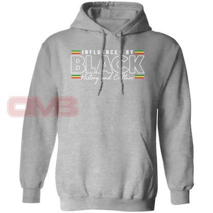 Influenced By Black History Hoodie Sport Grey / S Sweatshirts