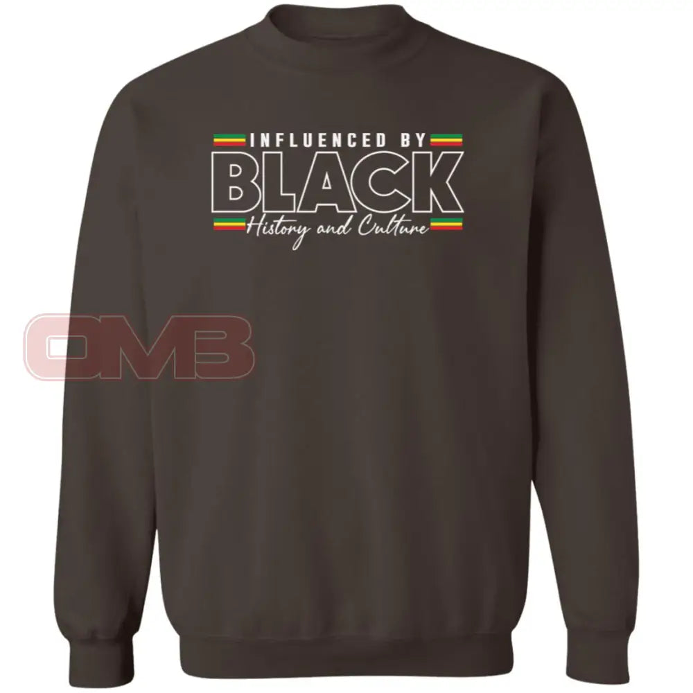 Influenced By Black History Sweatshirt Dark Chocolate / S Sweatshirts