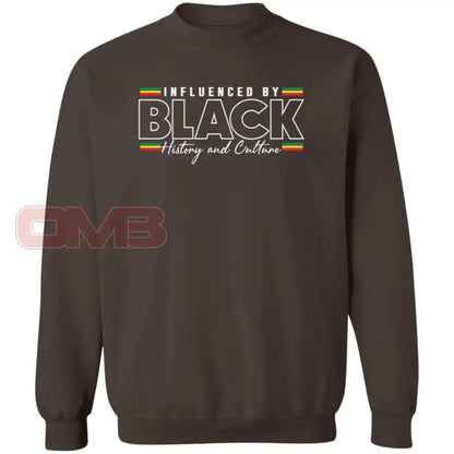 Influenced By Black History Sweatshirt Dark Chocolate / S Sweatshirts