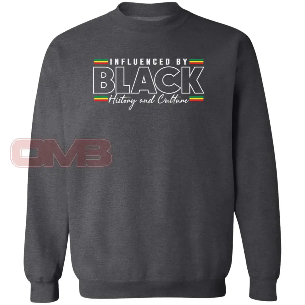 Influenced By Black History Sweatshirt Dark Heather / S Sweatshirts