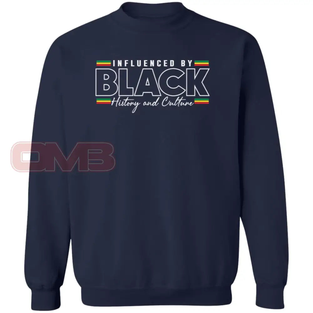 Influenced By Black History Sweatshirt Navy / S Sweatshirts