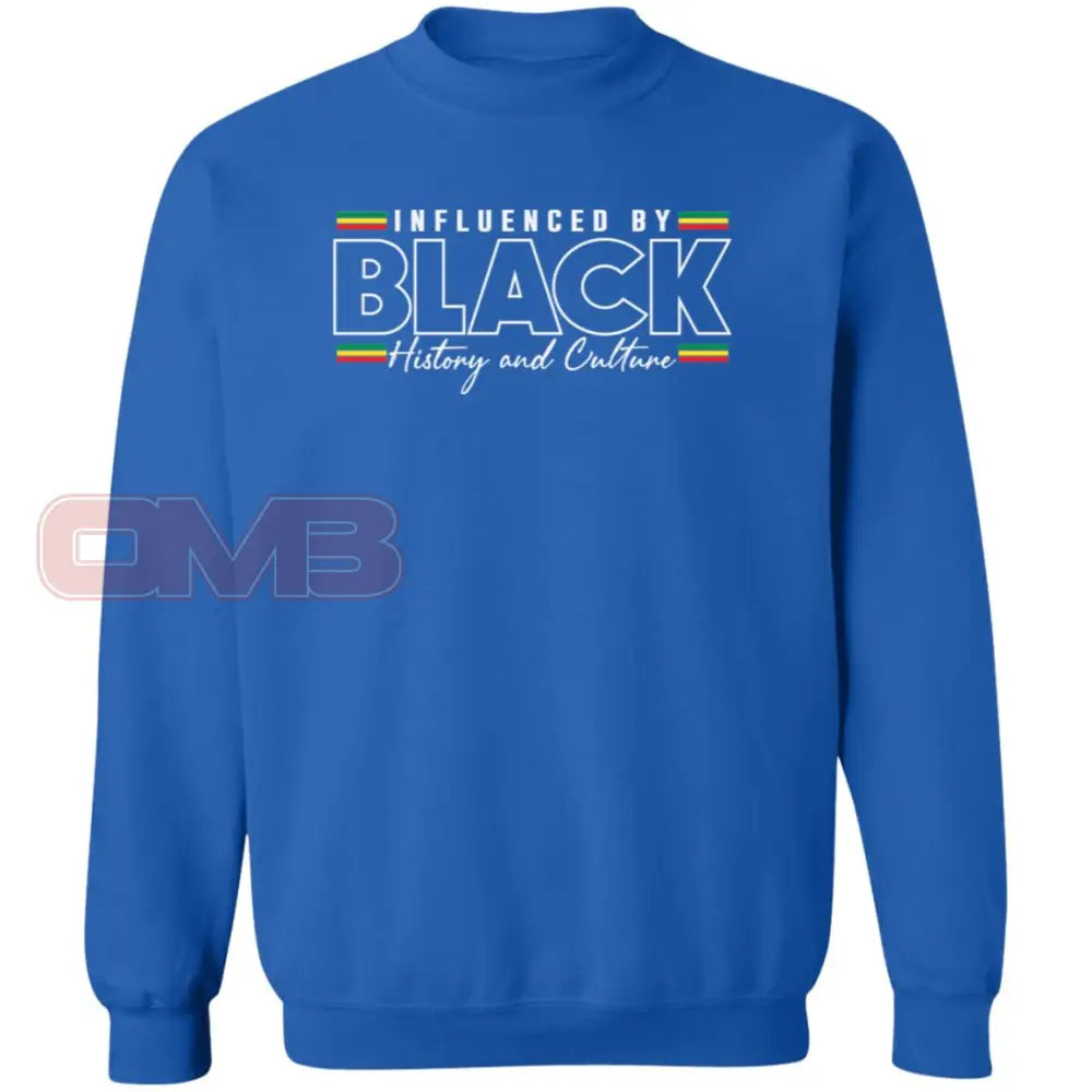 Influenced By Black History Sweatshirt Royal / S Sweatshirts