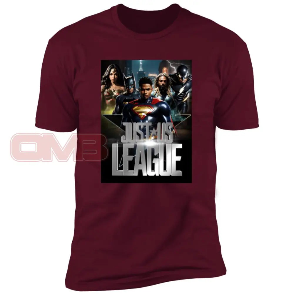 Just Us League Maroon / X-Small T-Shirts