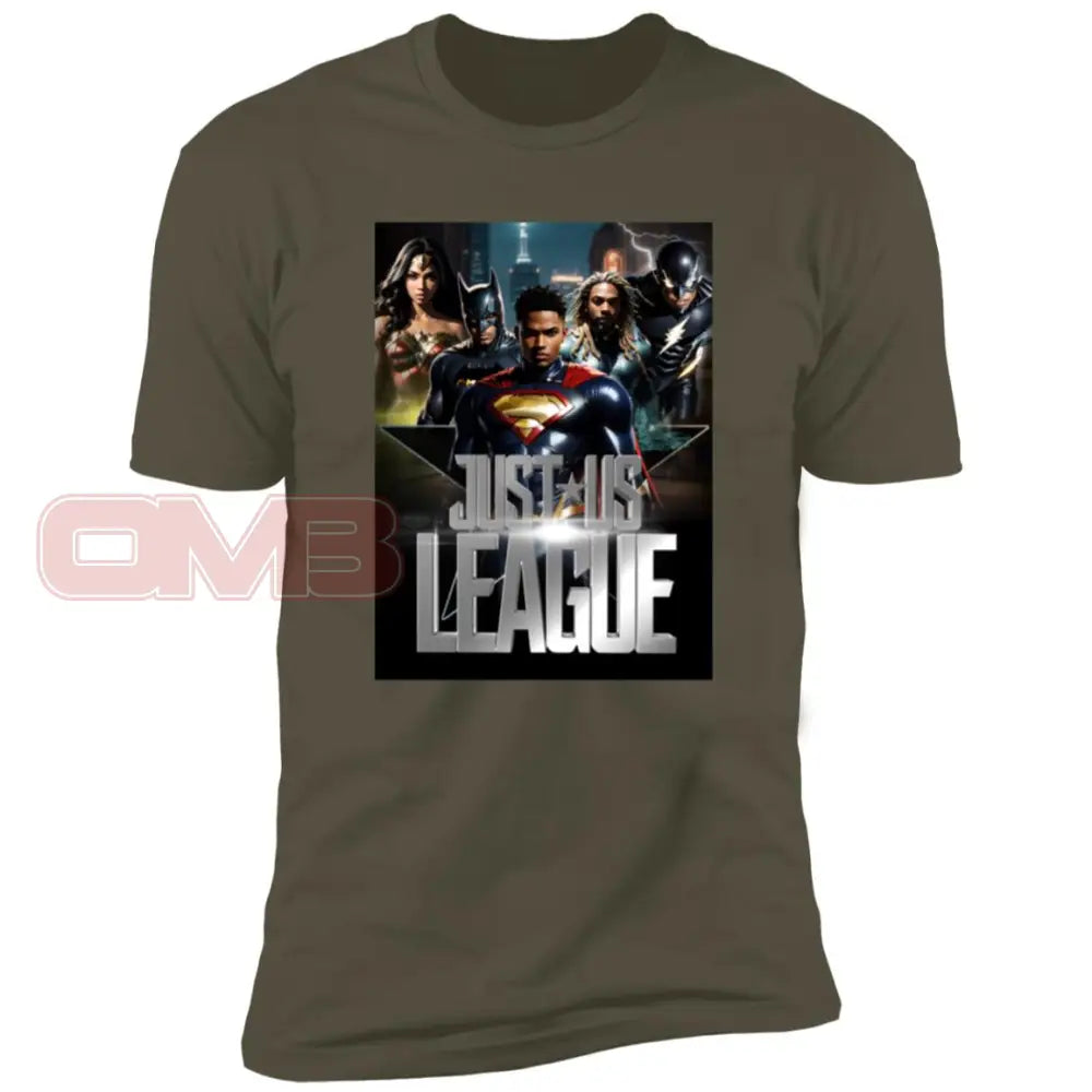 Just Us League Military Green / X-Small T-Shirts