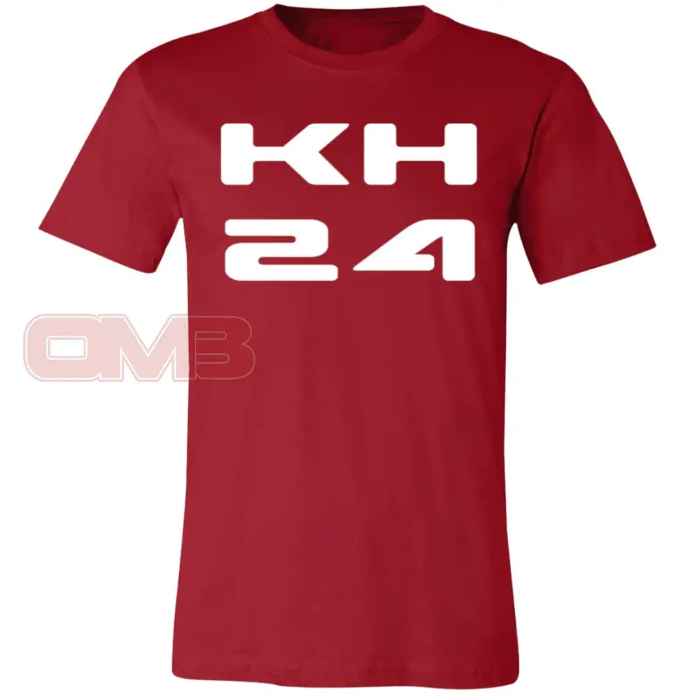 Kh24 White T-Shirt Canvas Red / X-Small T-Shirts