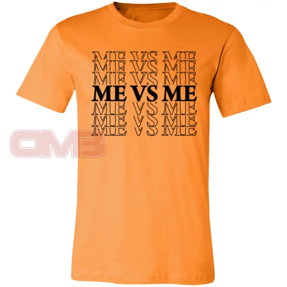 Me Vs. (Crew Or V-Neck) Crew Neck / Orange X-Small Apparel