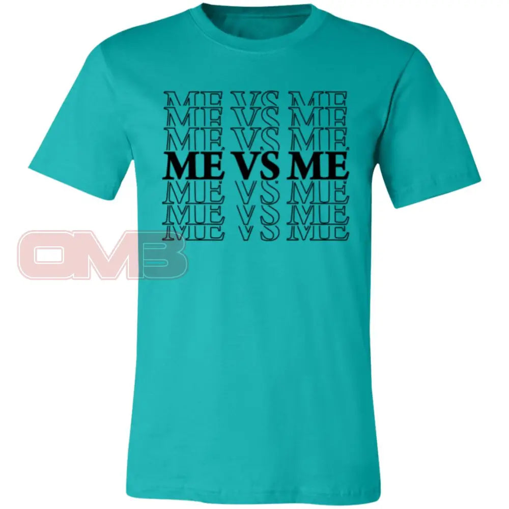 Me Vs. (Crew Or V-Neck) Crew Neck / Teal X-Small Apparel