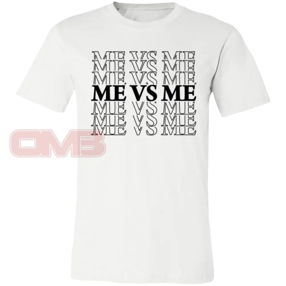 Me Vs. (Crew Or V-Neck) Crew Neck / White X-Small Apparel