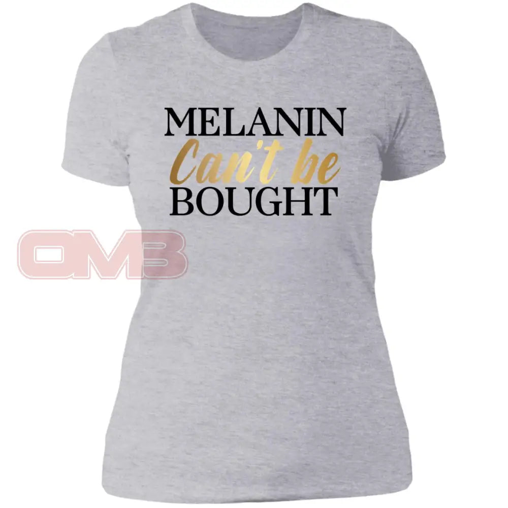 Melanin Cant Be Bought Heather Grey / X-Small T-Shirts