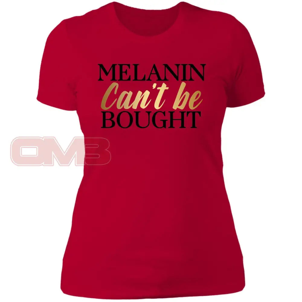 Melanin Cant Be Bought Red / X-Small T-Shirts