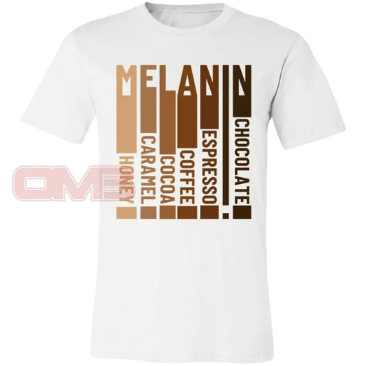 Melanin Shades (Crew Or V-Neck) Crew Neck / White X-Small Apparel