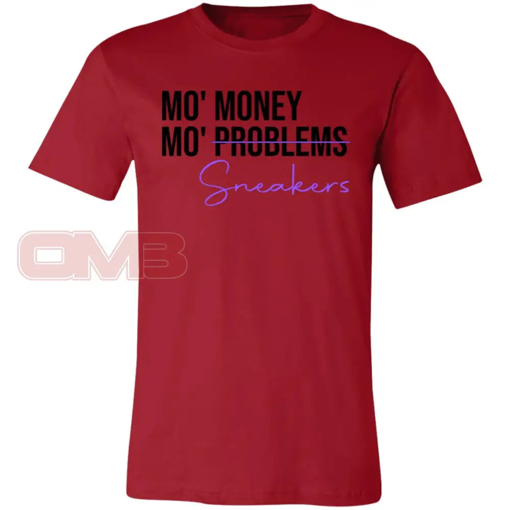 Mo Money Sneakers Canvas Red / X-Small T-Shirts