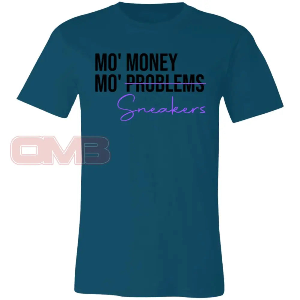 Mo Money Sneakers Deep Teal / X-Small T-Shirts