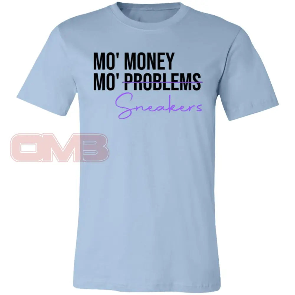 Mo Money Sneakers Light Blue / X-Small T-Shirts