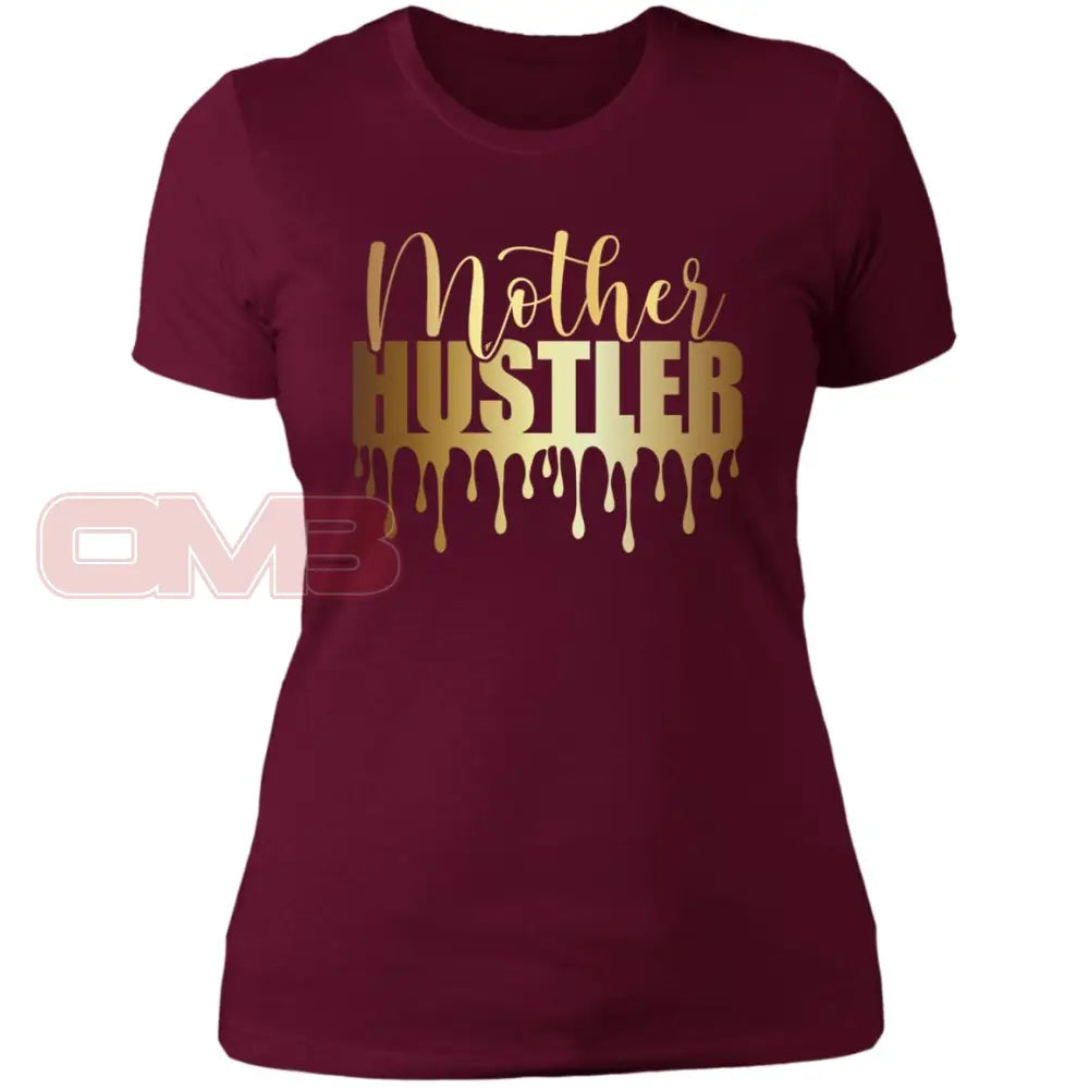 Mother Hustler Maroon / X-Small T-Shirts