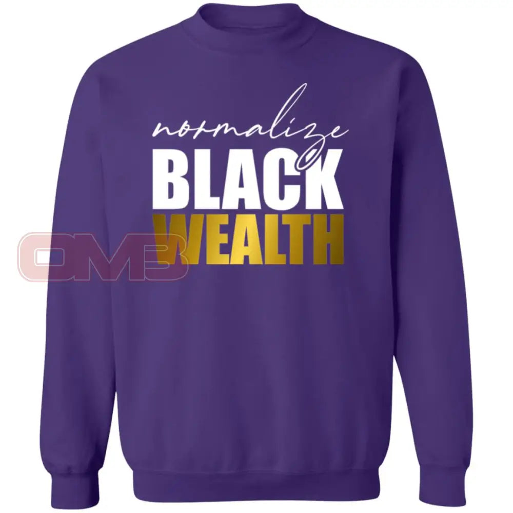 Normalize Black Wealth Sweatshirt Purple / S Sweatshirts