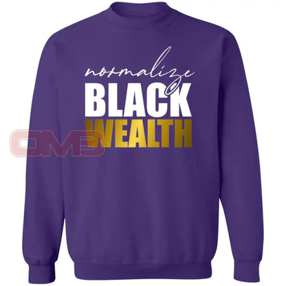 Normalize Black Wealth Sweatshirt Purple / S Sweatshirts