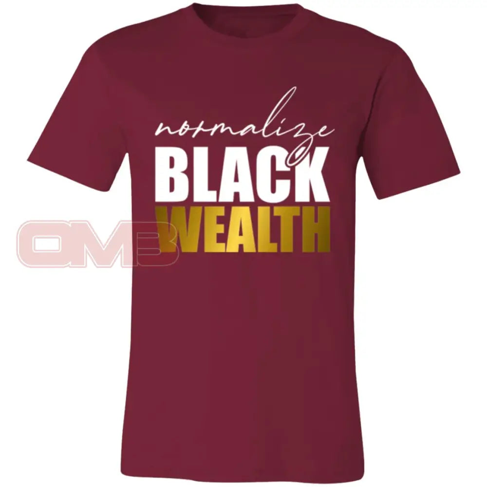 Normalize Black Wealth Tee Cardinal / X-Small T-Shirts