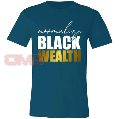 Normalize Black Wealth Tee Deep Teal / X-Small T-Shirts