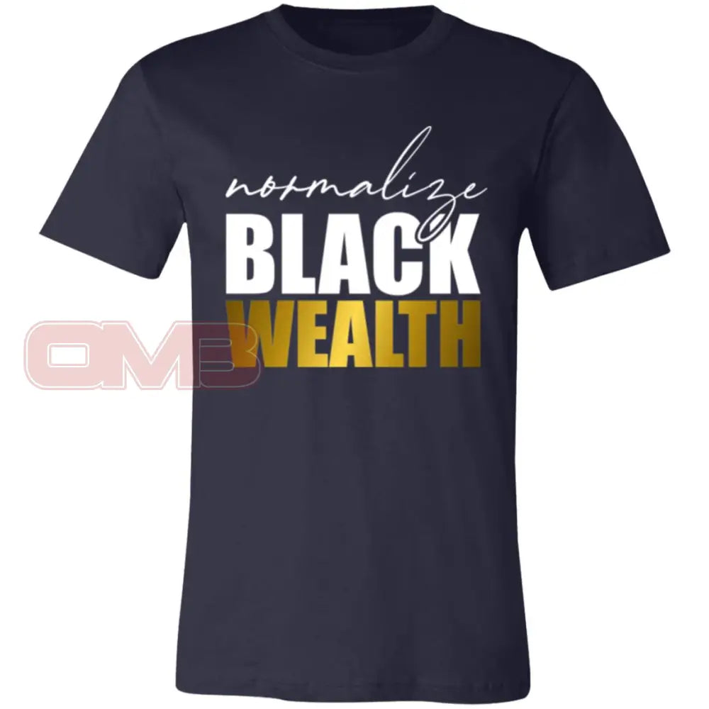 Normalize Black Wealth Tee Navy / X-Small T-Shirts